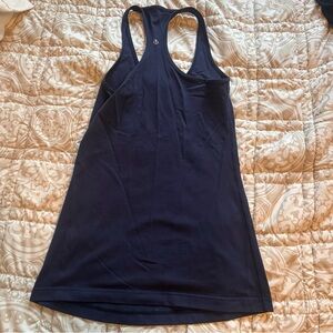 EUC lululemon navy blue race back top